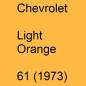 Preview: Chevrolet, Light Orange, 61 (1973).